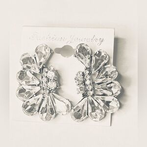 Special Occasion Bridal Crystal Post Earrings #109